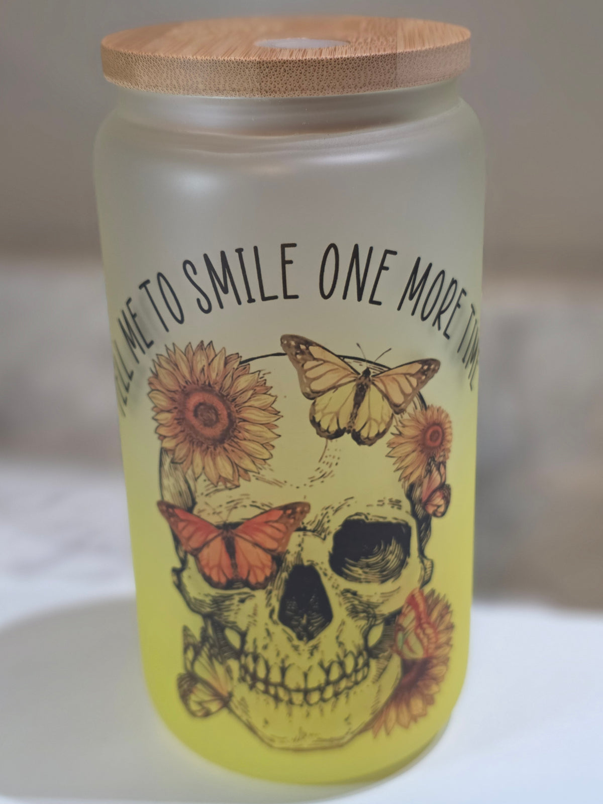 Smile 16oz Glass