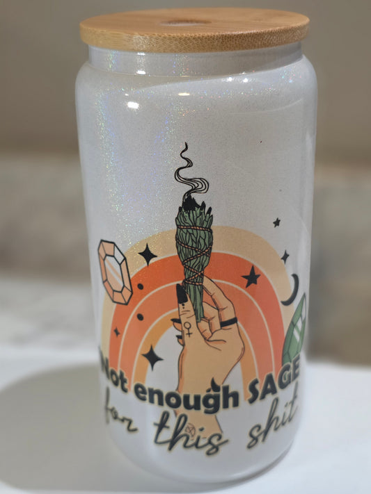 Sage 16oz Glass