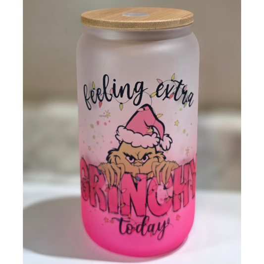 Grinch 16oz Glass