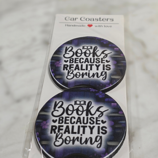 Book Car Coasters