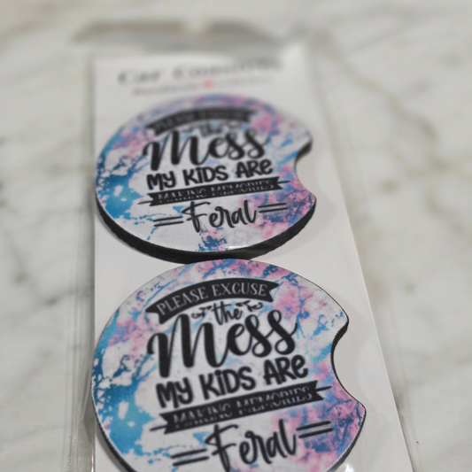 Sayings Car Coaster