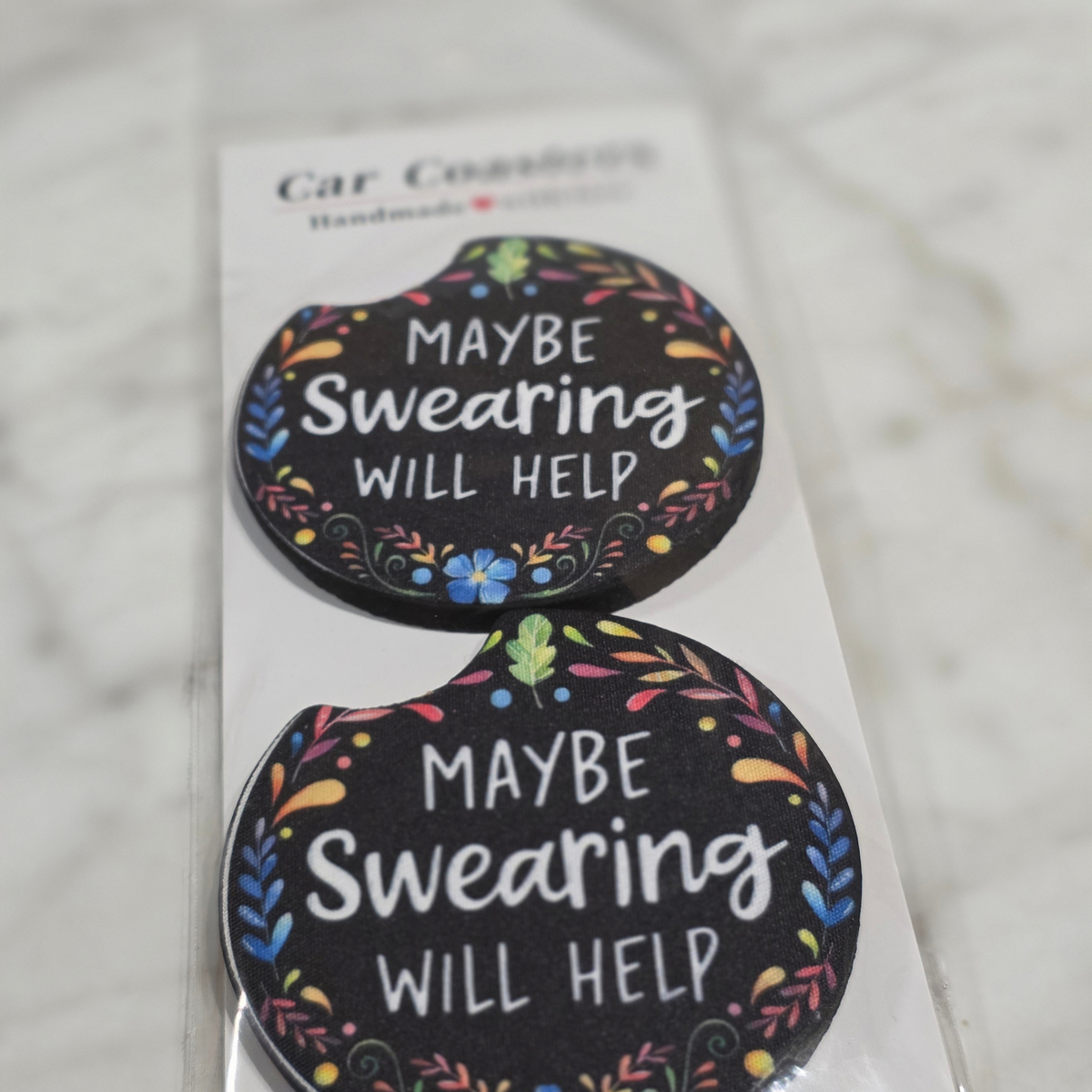 Sayings Car Coaster