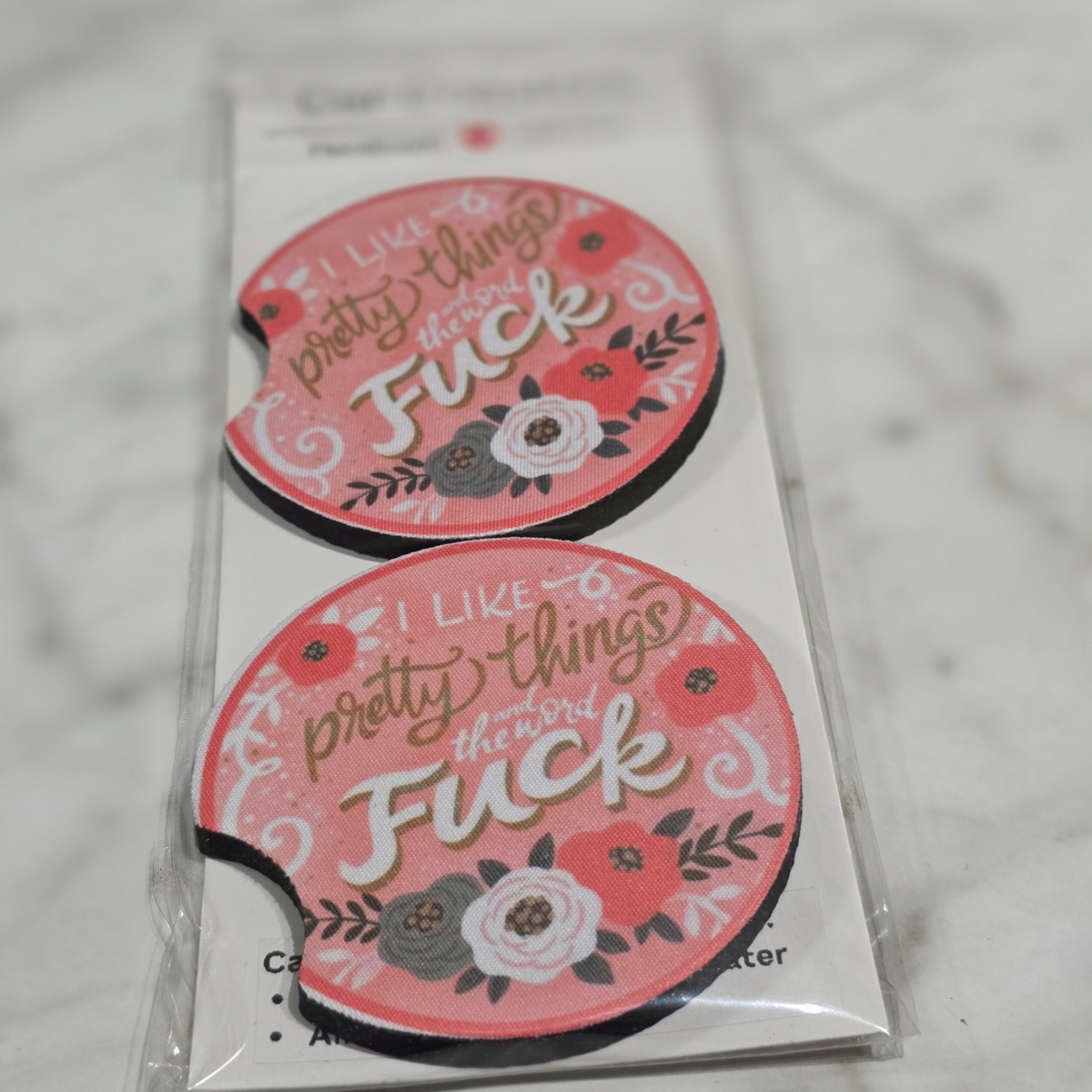 Sayings Car Coaster