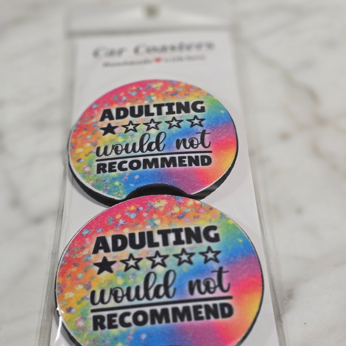 Sayings Car Coaster