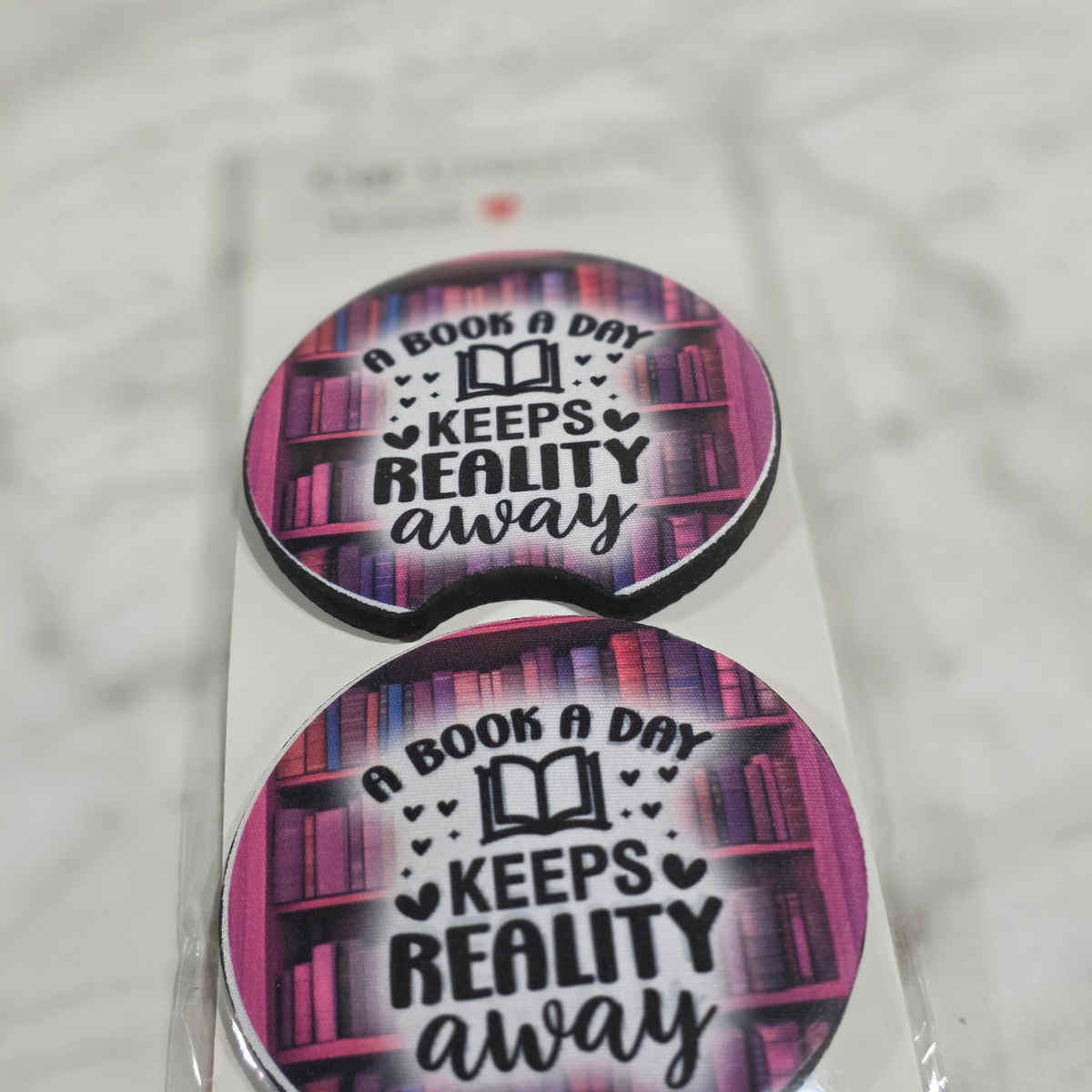 Book Car Coasters