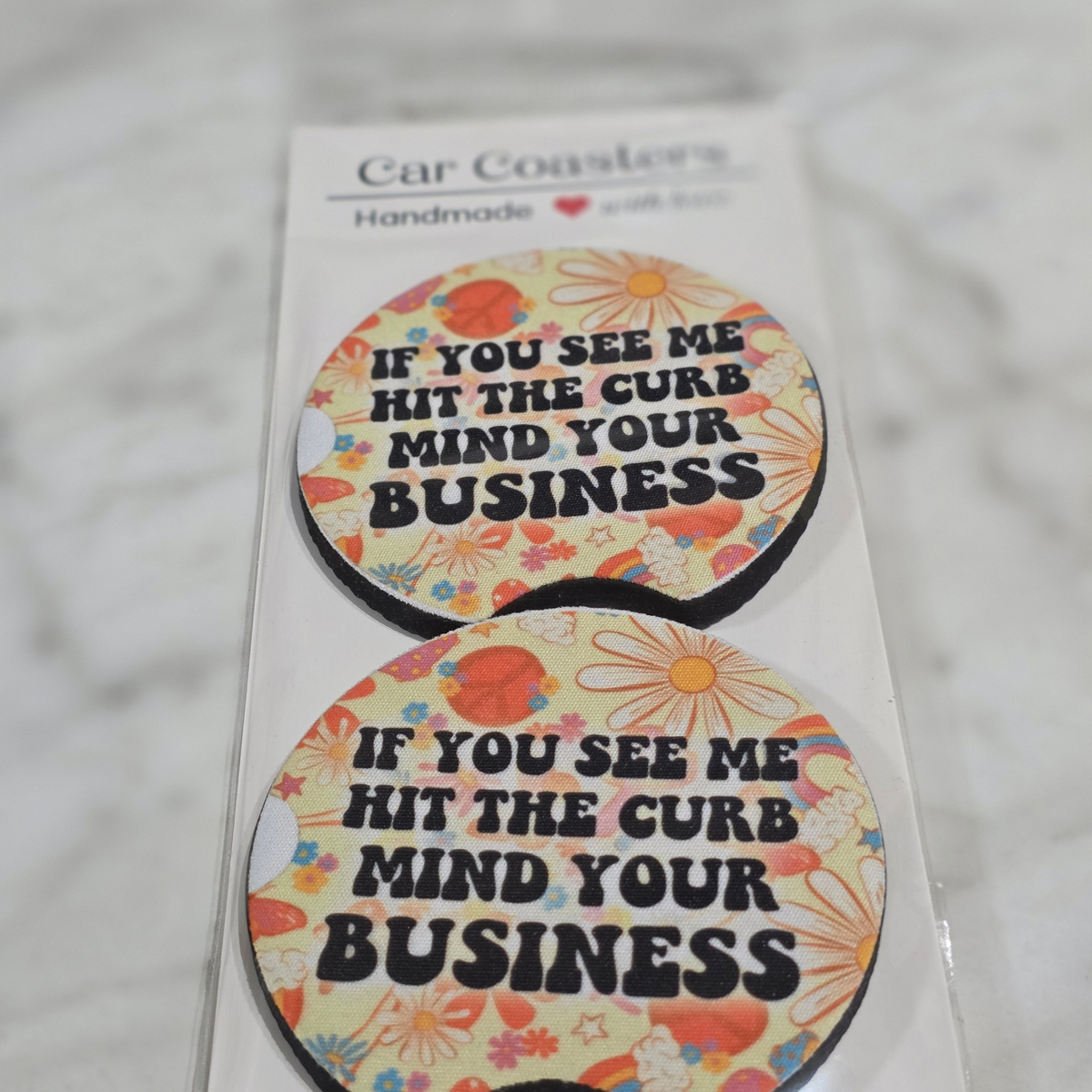 Sayings Car Coaster