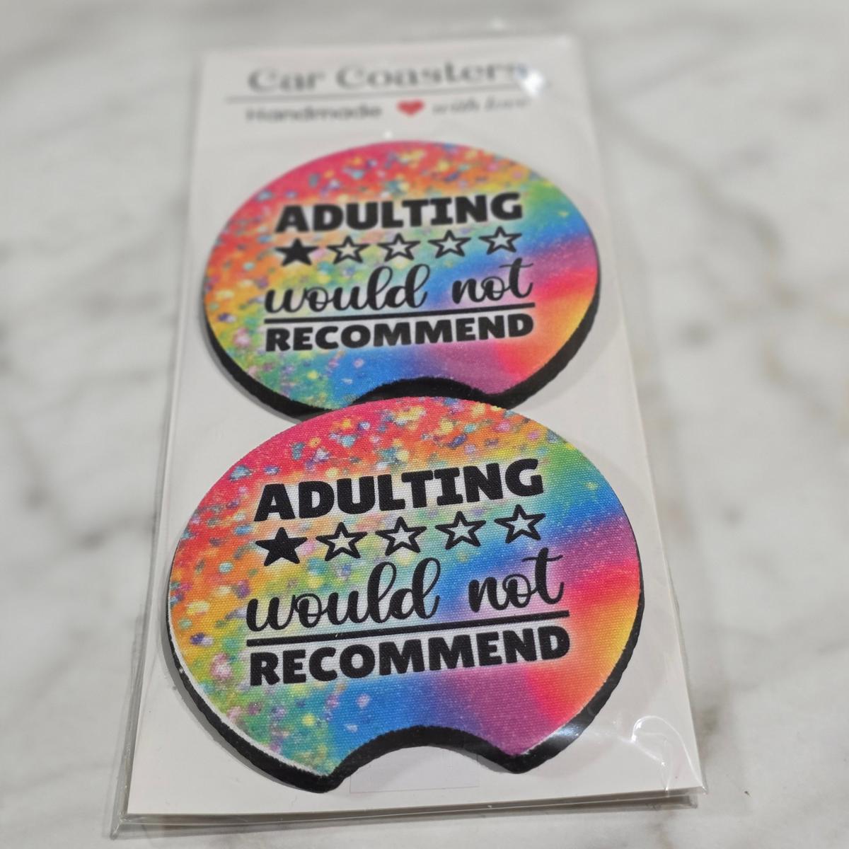 Sayings Car Coaster