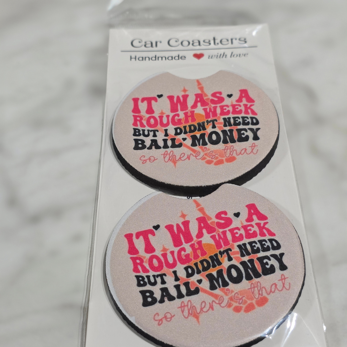 Sayings Car Coaster
