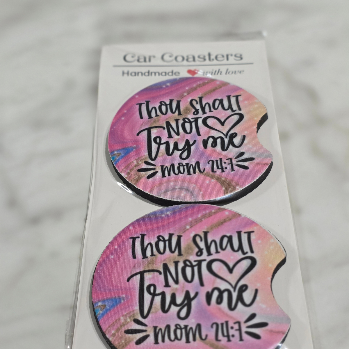 Sayings Car Coaster