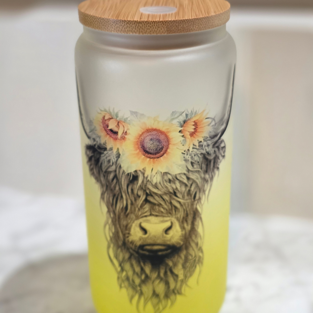 Cow 20oz Glass