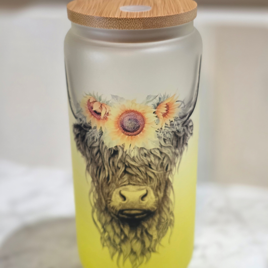 Cow 20oz Glass