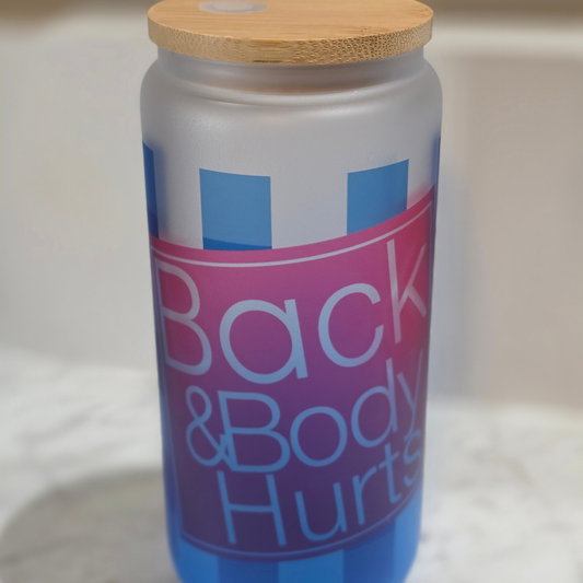 Back and Body 20oz Glass