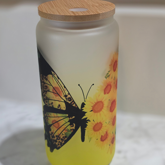 Butterfly 20oz Glass